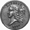 1793 Half Cent Obverse