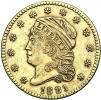 1821 Capped Bust Quarter Eagle Obverse